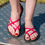 Thumbnail: Hera Sandal Brown & Hot Pink