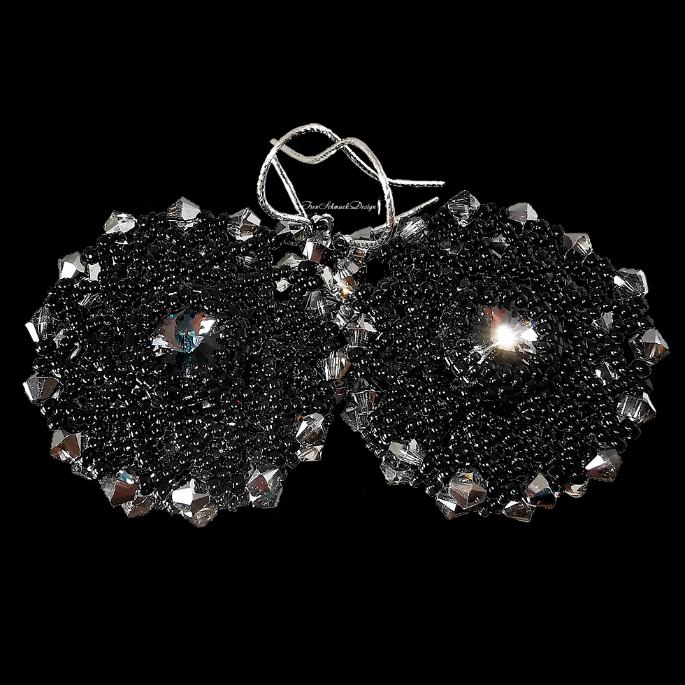 Miniaturbild: 026-Ohrringe-RhodiumSilber-Swarovski (003/SilverNight)