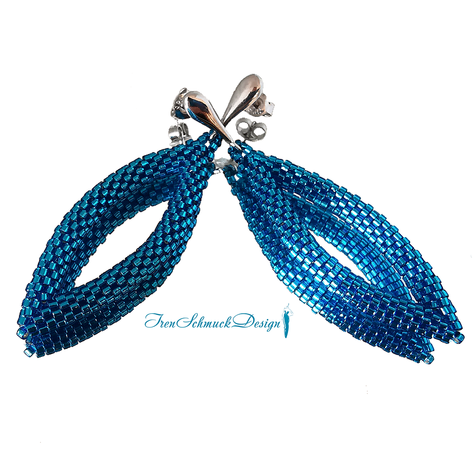 Thumbnail: 056-Set2 (Ohrringe+Anhänger)-RhodiumSilber-Gl.Perlen (0149/Silv.Aquamarine)