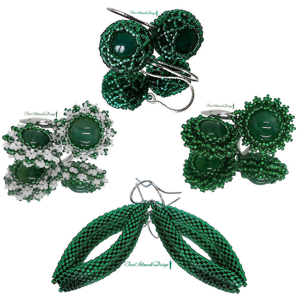 Прев'ю: 016-Ohrringe-RhodiumSilber-Achat (grün)(grün/0605/1422)