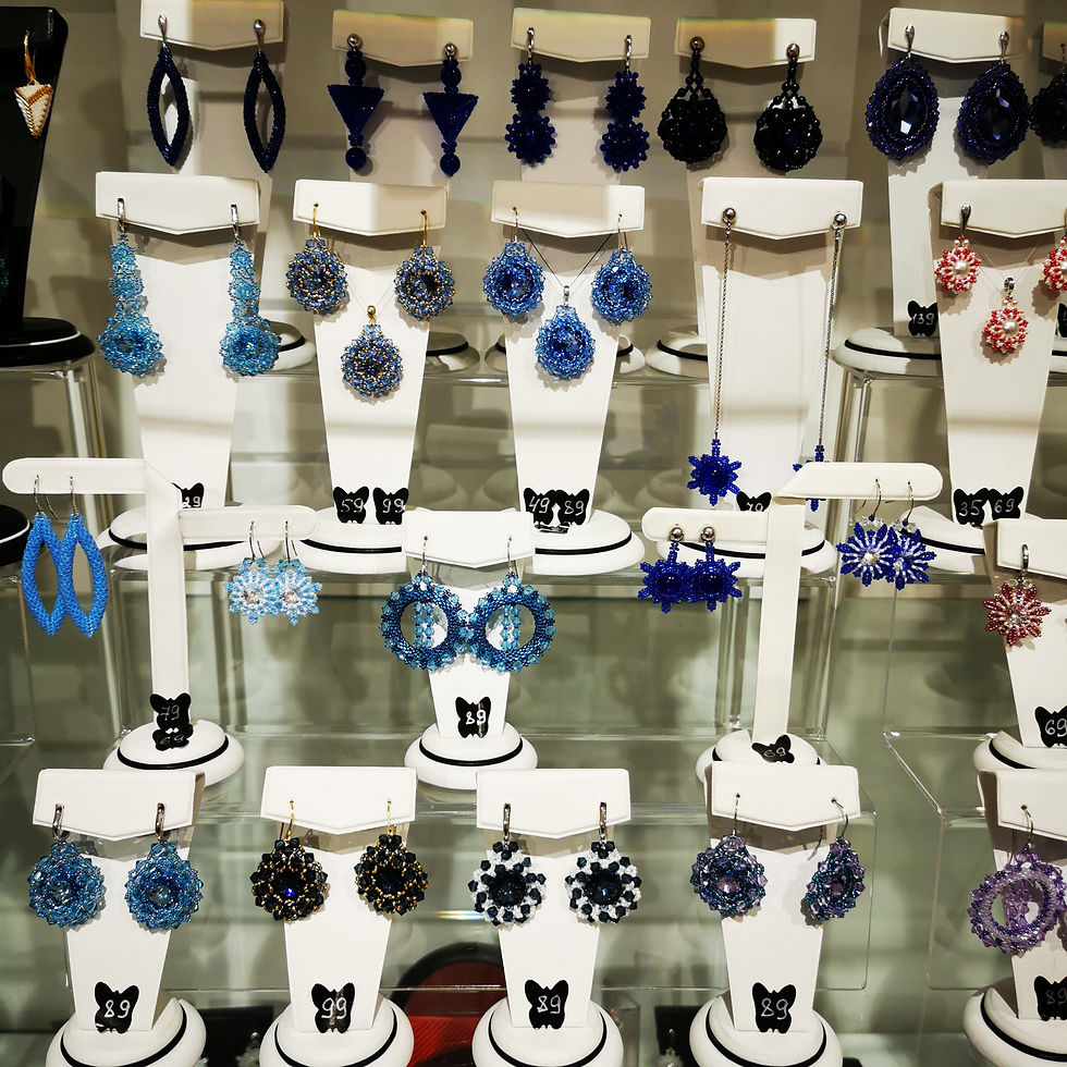 Thumbnail: 075-Anhänger-Silber/Gold-Swarovski (048/LightSapphire/gold)