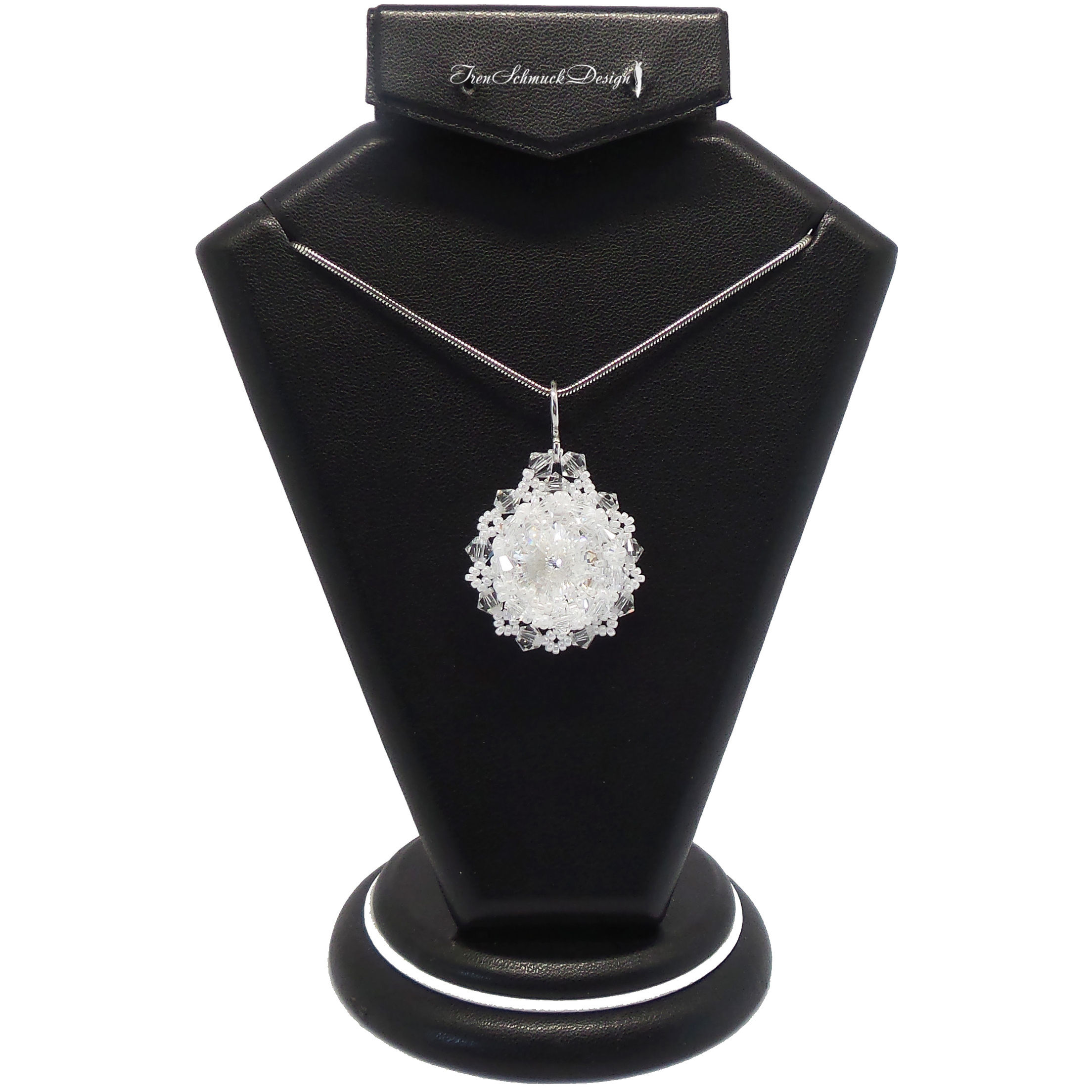 075-Anhänger-RhodiumSilber-Swarovski (001/Crystal/weiss)