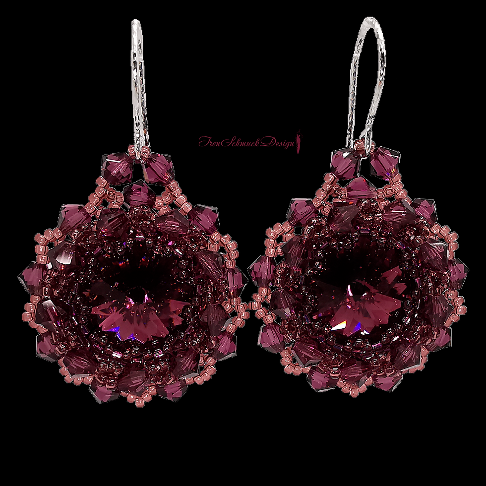 Прев'ю: 075-Ohrringe-RhodiumSilber-Swarovski (093/Amethyst)