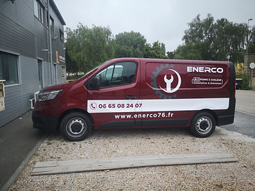 Flotte de véhicules entreprise plomberie floquée à Harfleur