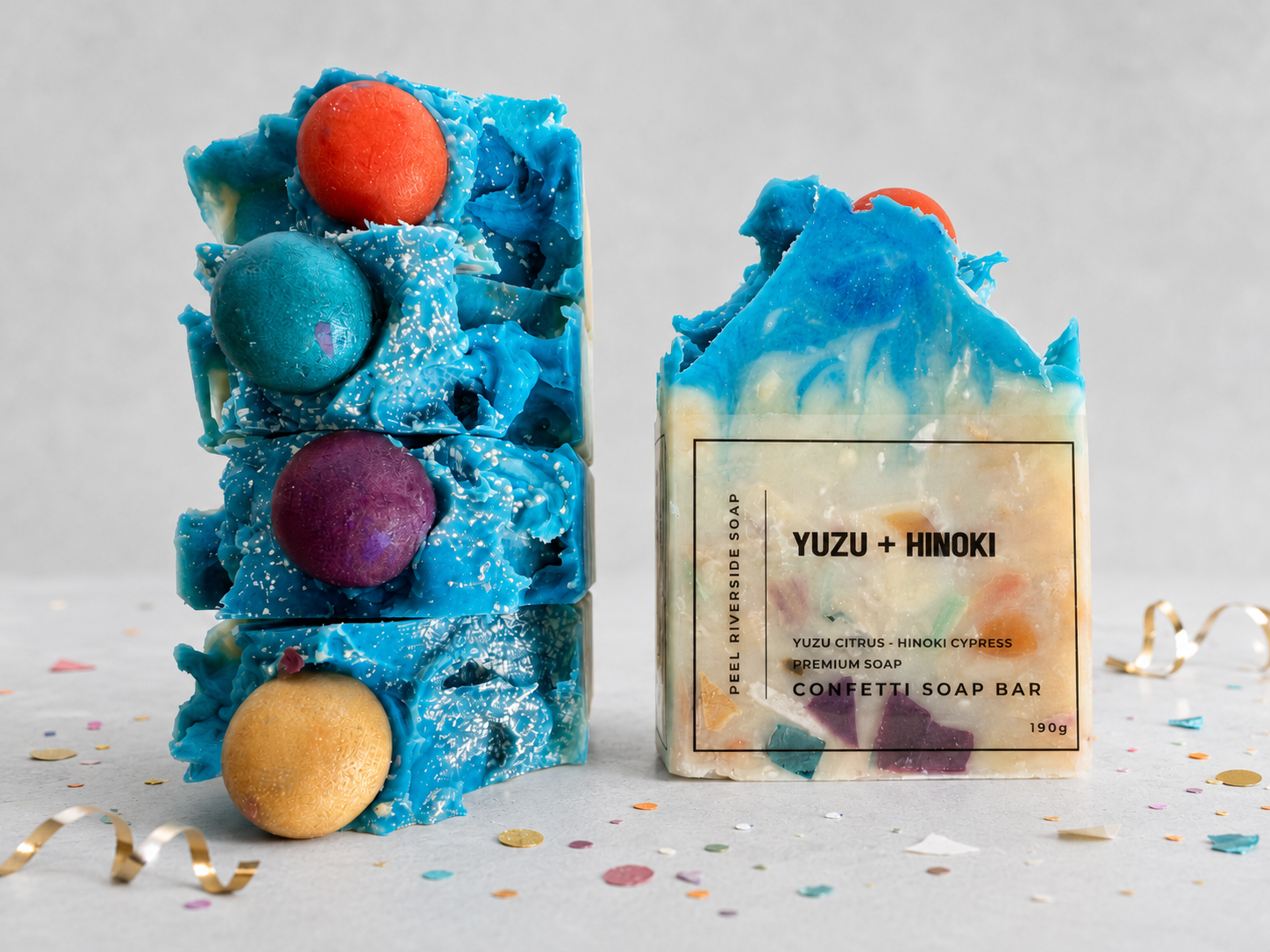 Yuzu Birthday Confetti (Hinoki) Mixed Soap