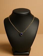 Colar de Ouro com Pingente Azul.png