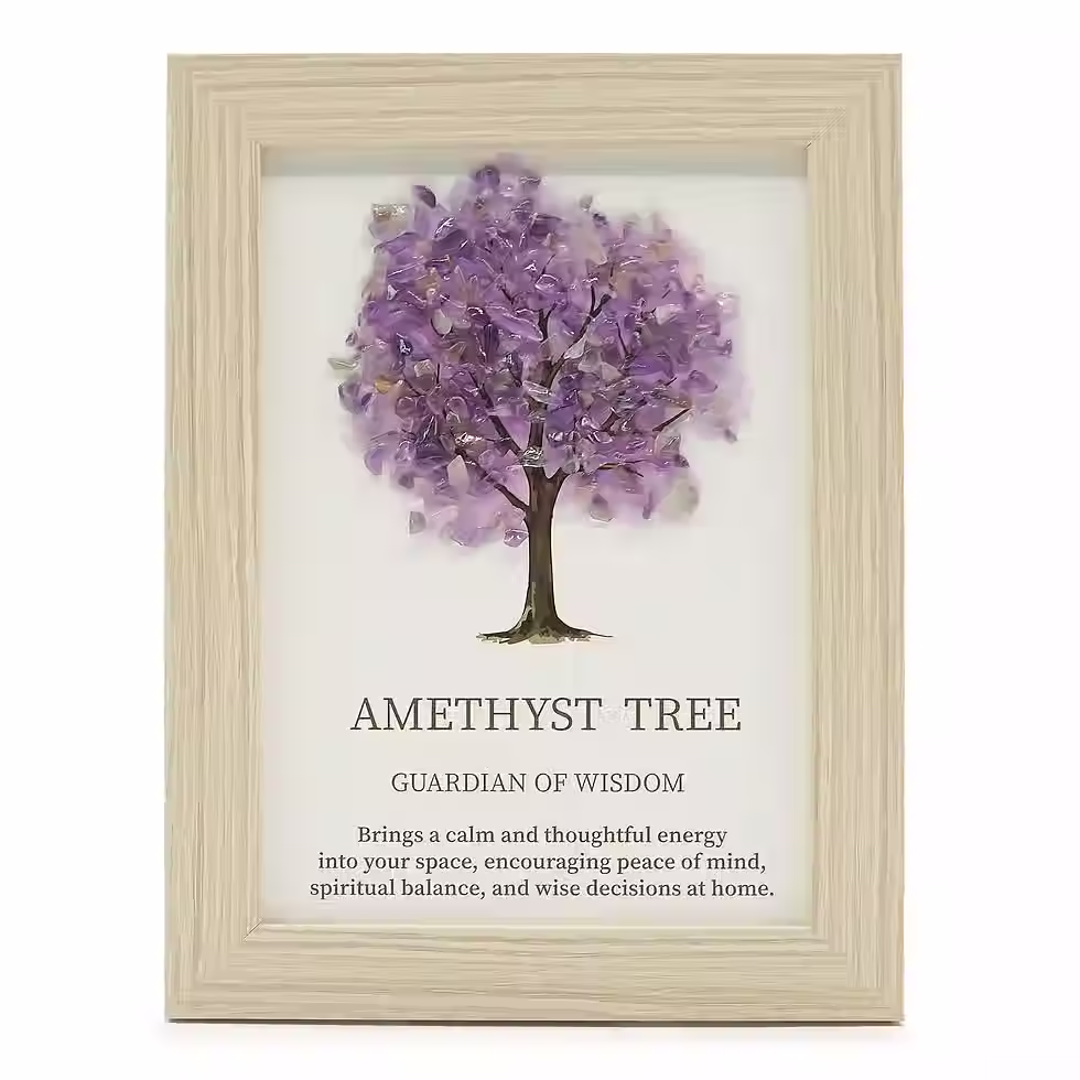 Miniaturbild: Edelstein-Bild - Baum des Lebens | Amethyst