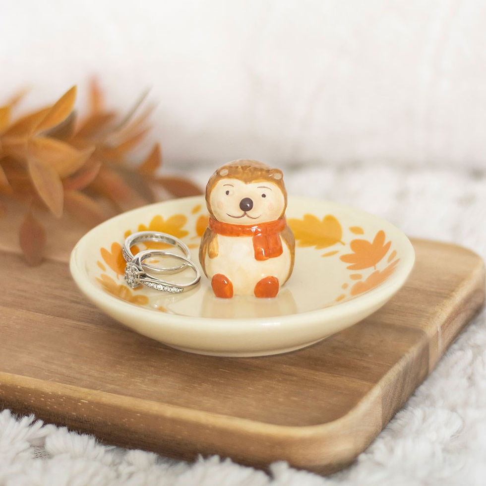 Miniaturbild: Keramik-Schmuckschale Herbst-Igel