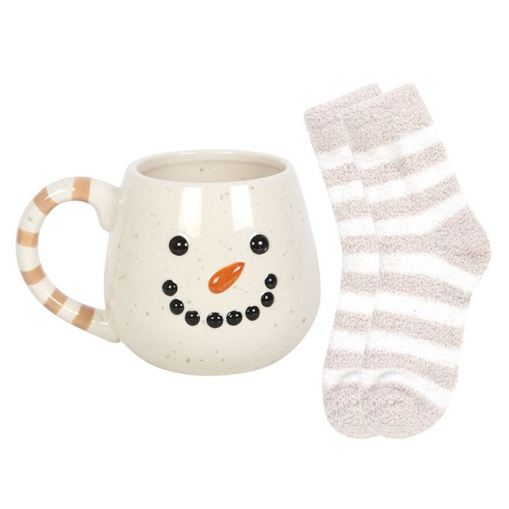 Miniaturbild: Schneemann Tasse mit Socken Set