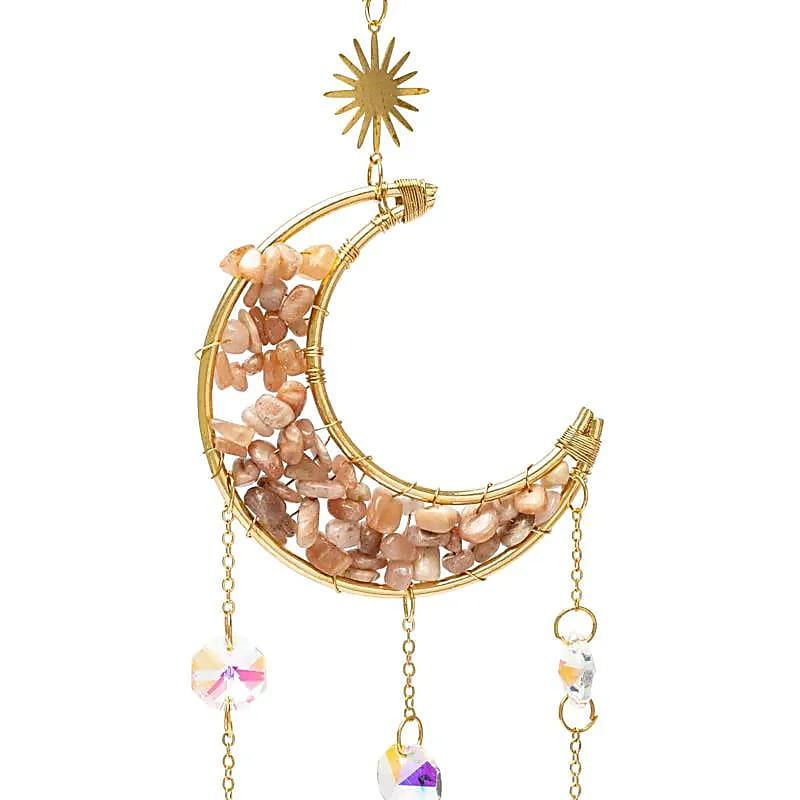 Sonnenfänger | Mond mit Rosa Mondstein