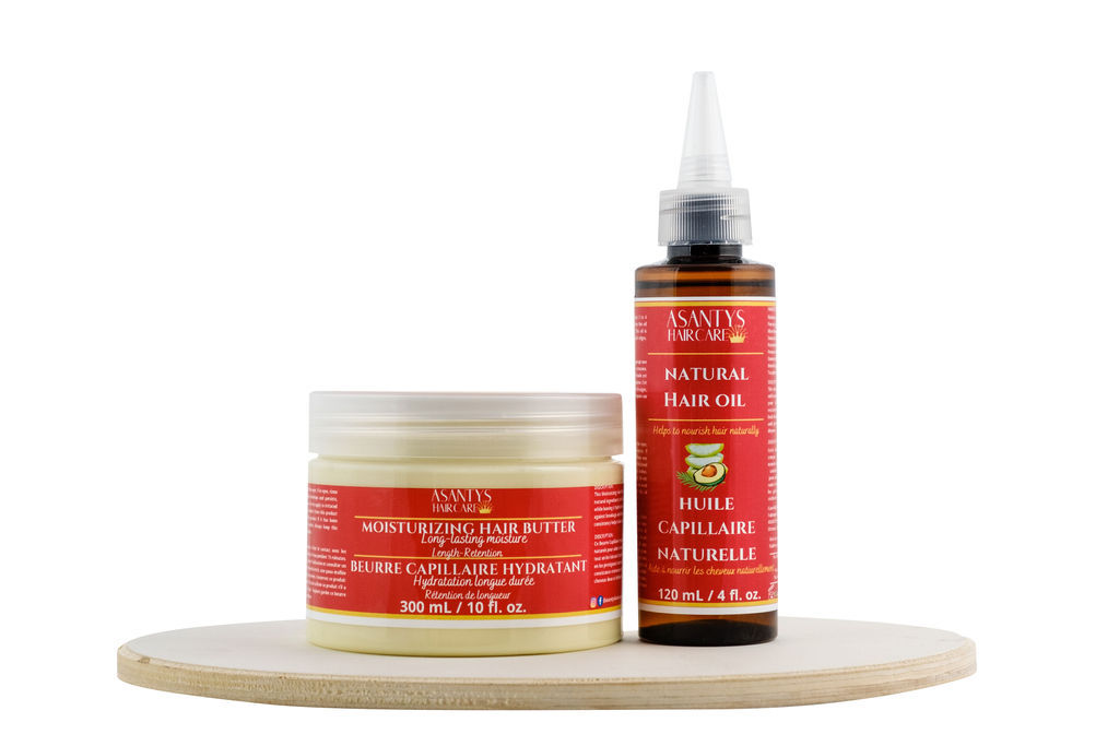 The Ultimate Hair Care Duo: Moisturizing Hair Butter + Natural Hair Oil