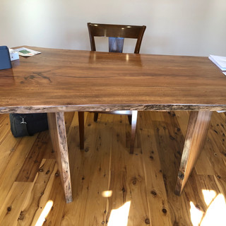 Sycamore live edge office desk