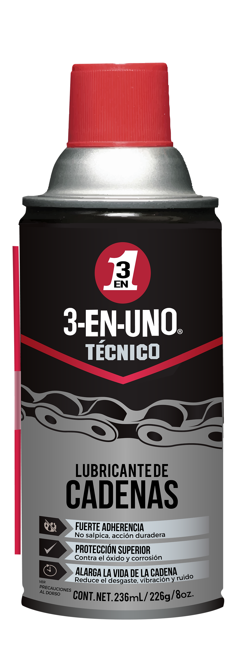Lubricante de Cadena 3-EN-UNO Técnico 236ml