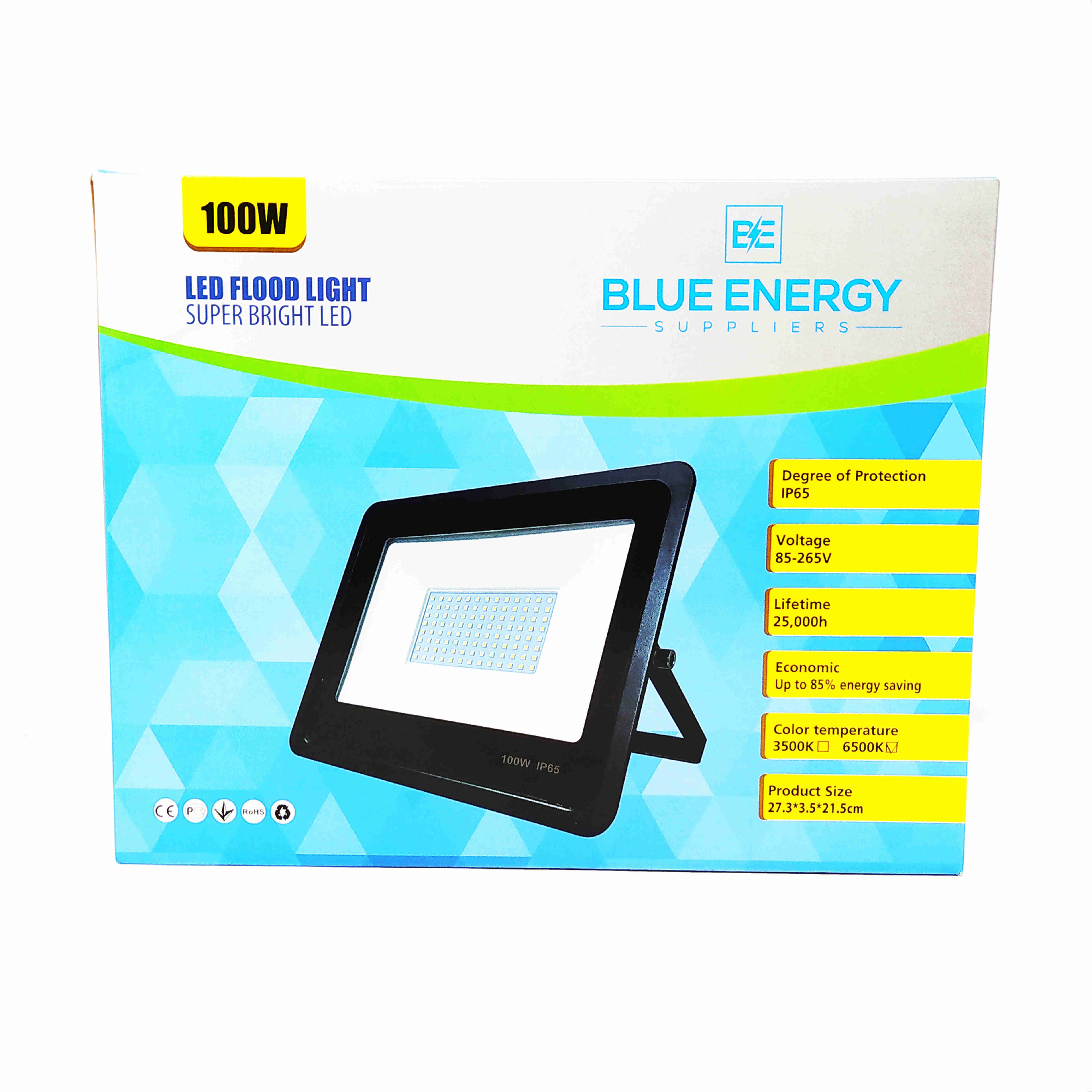 Reflector LED 100W 6500K 85/265V Blue Energy