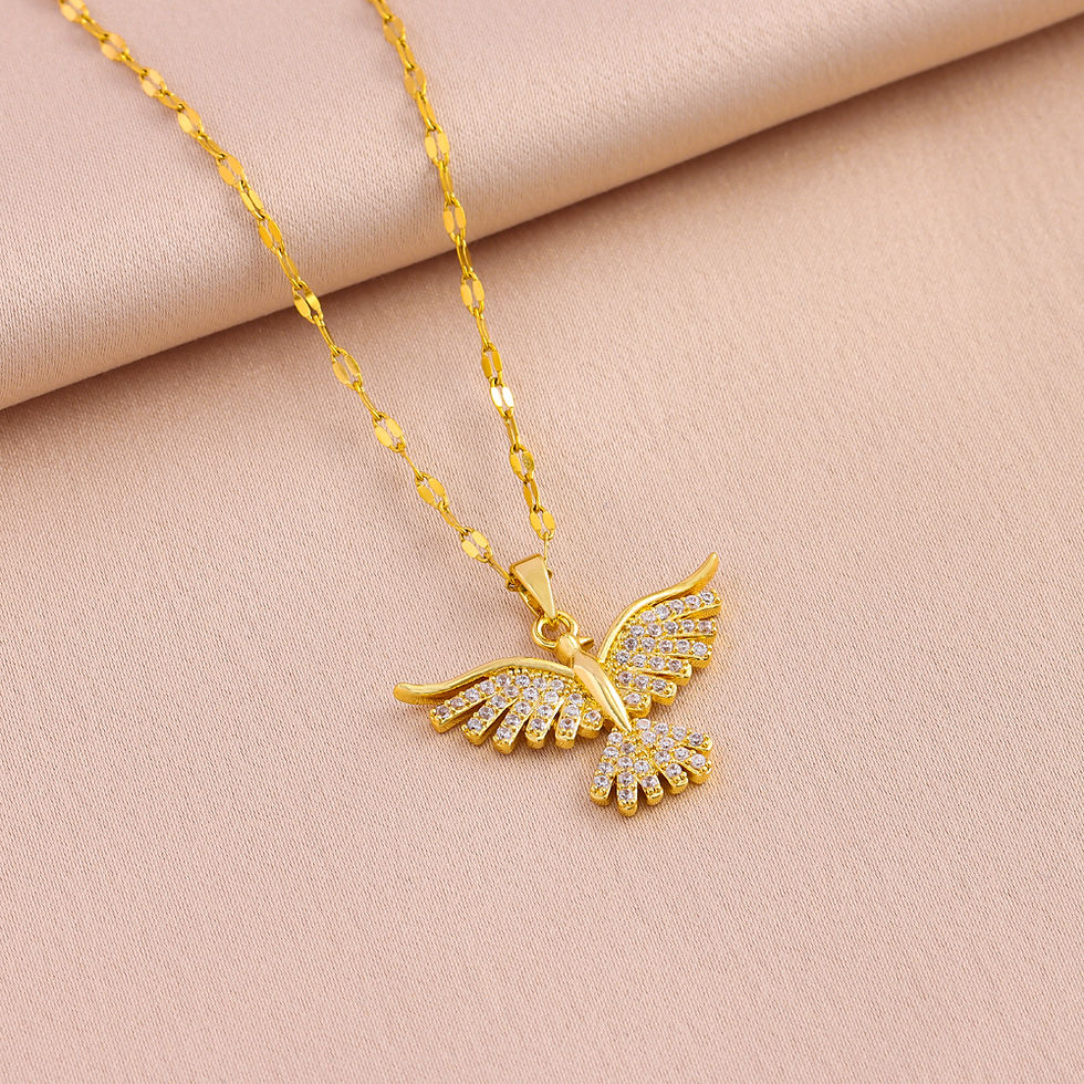 Thumbnail: Golden Wings Necklace
