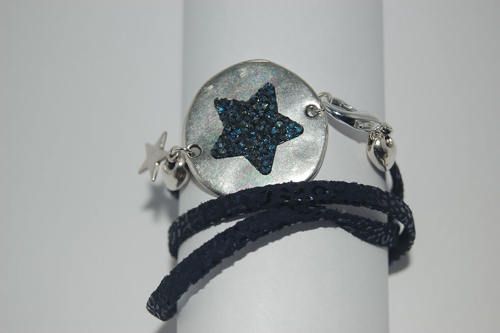 Miniature : Bracelet étoile Swarovski 3 tours