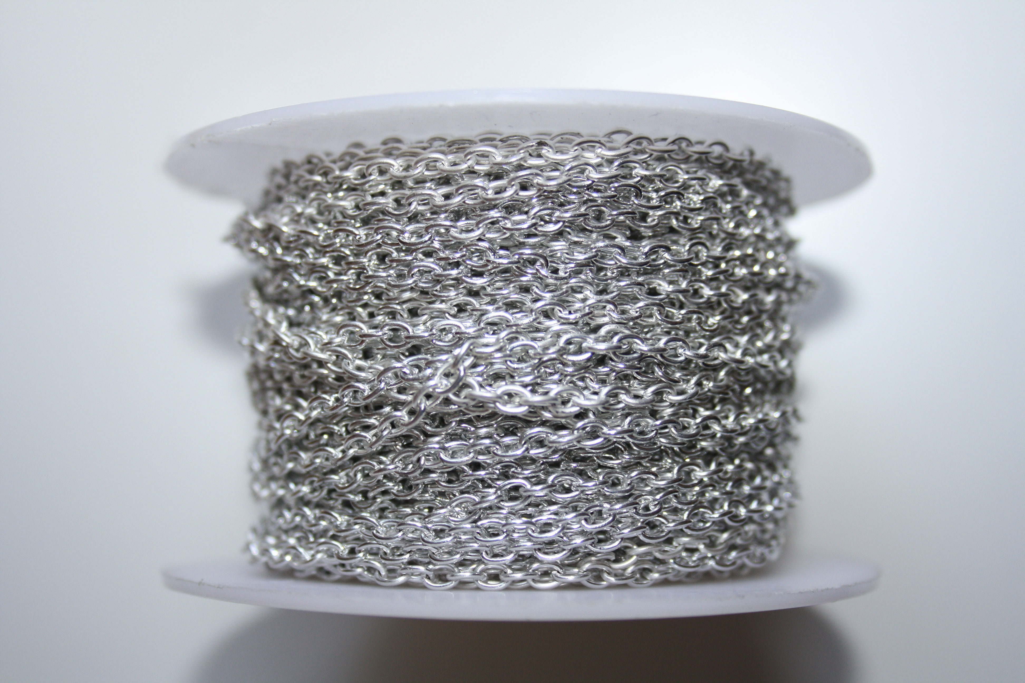 Chaine métal 2x3mm  argent"