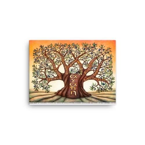 Fruits of the Spirit in Greek on Canvas theway