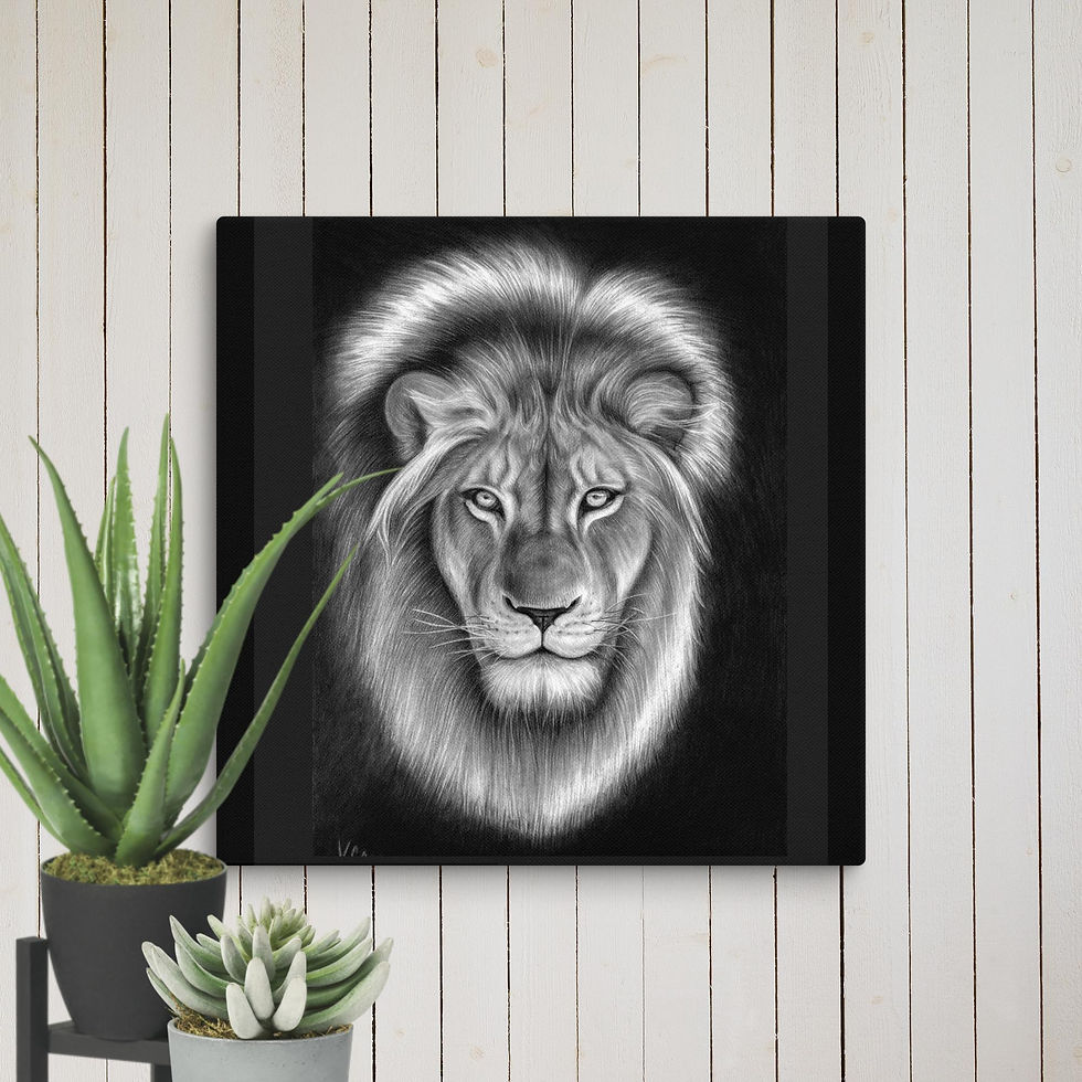 Μικρογραφία: Fade resistant Lion of Judah canvas biblical wall hanging