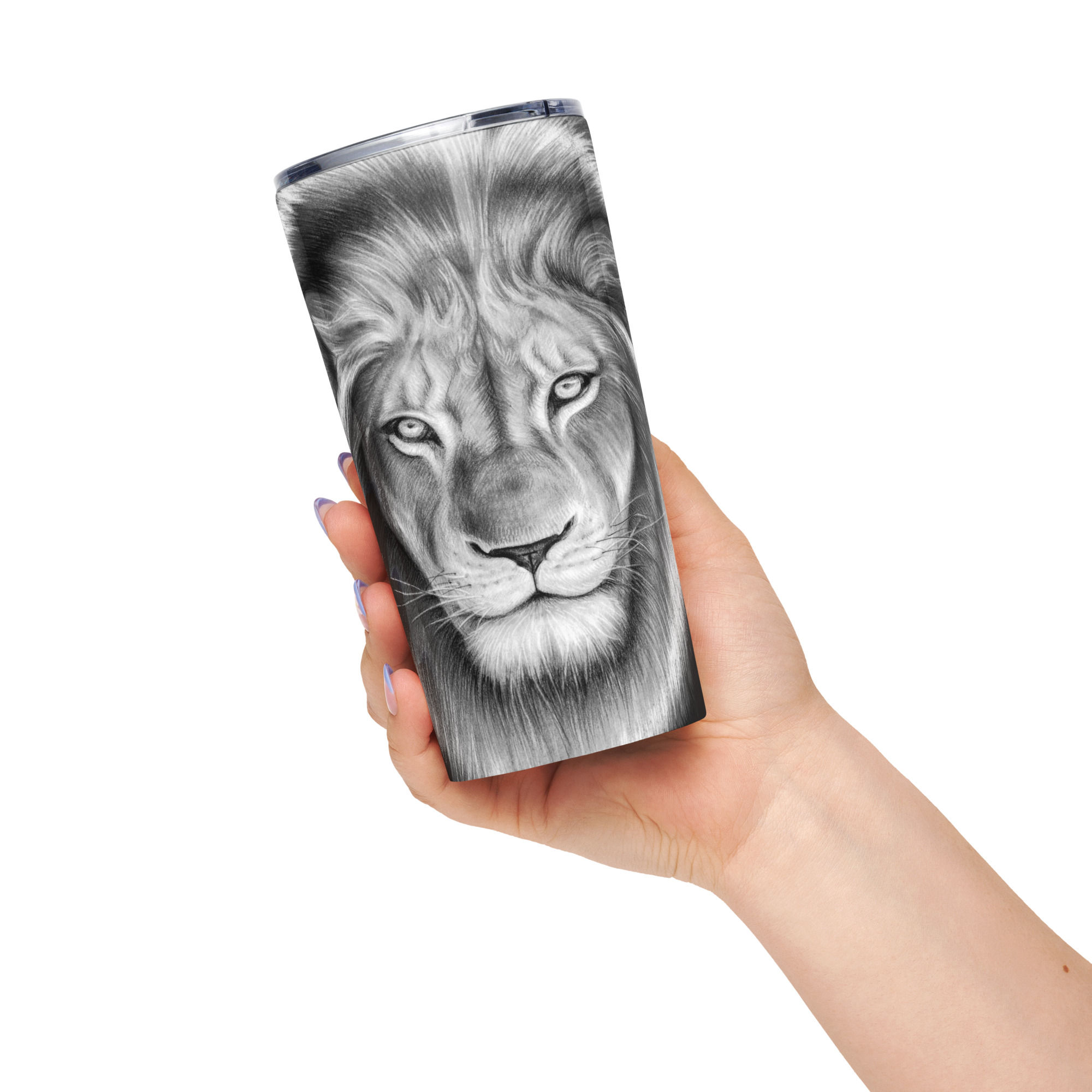 Lion of Judah tumbler stainless steel 20oz faith inspired hot cold drinkware