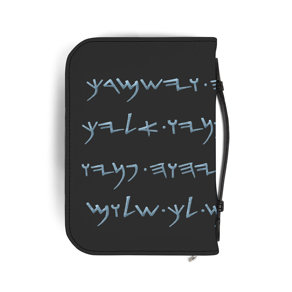 Миниатюра: Durable Aaronic Blessing Paleo Hebrew Bible Cover with Zipper and Pockets