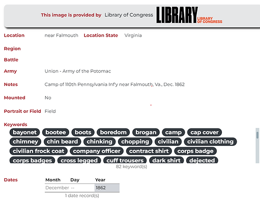 Civil War Photos Research Database