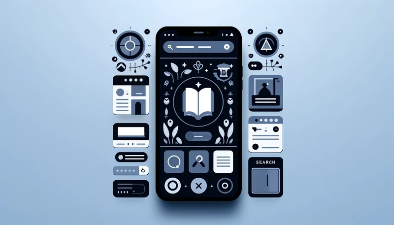 Página Mobile de uma Biblioteca Online