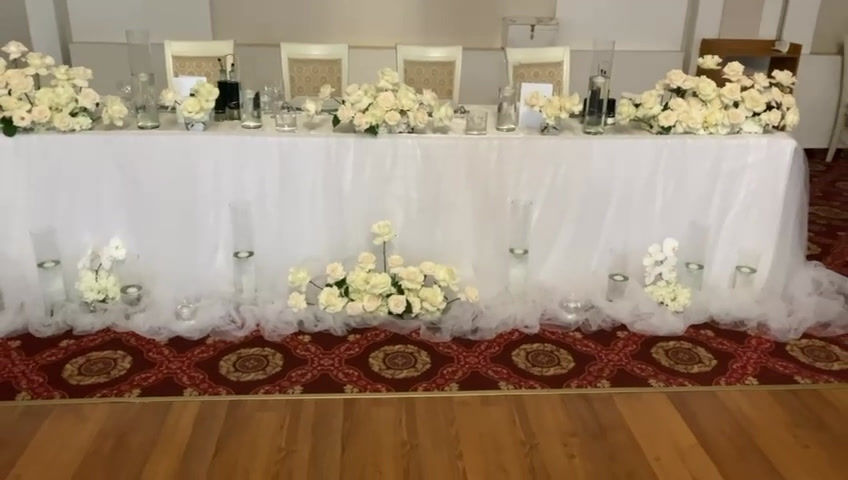 Miniatură: Decor masa de prezidiu - Cod: Nunta640