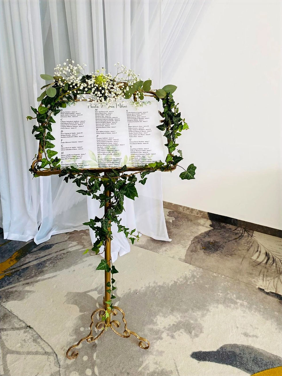 Decor sevalet lista de invitati - Cod: Nunta410