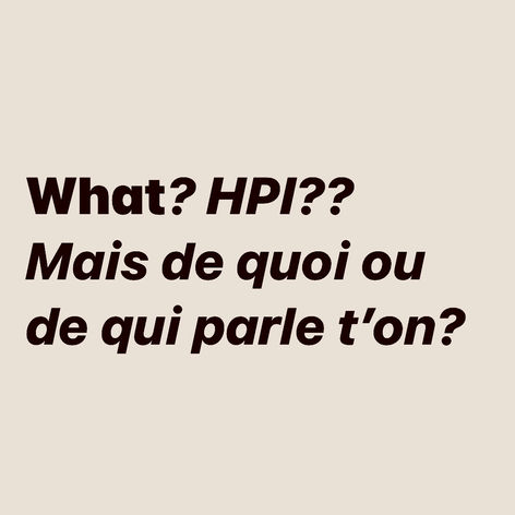 Personnes HPI