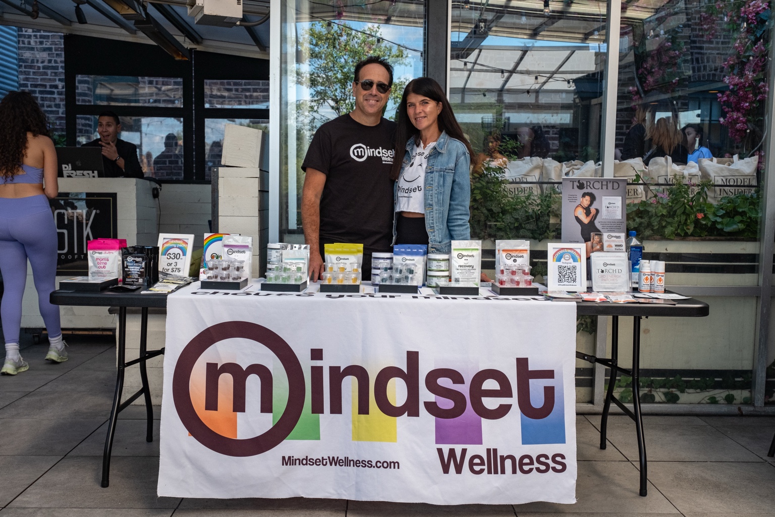Mindset Wellness activation at a Model Insider experience