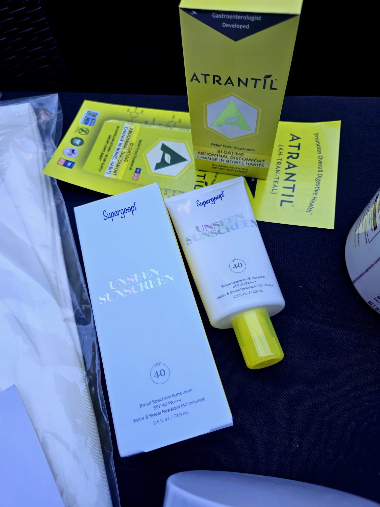 Model Insider gift spread featuring products from participating brands