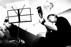 Grabando en el Estudio con Rulo