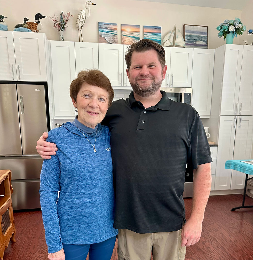 Kathy downsized from her Florida home and moved into an ADU in her son Sean's backyard in East Atlanta.