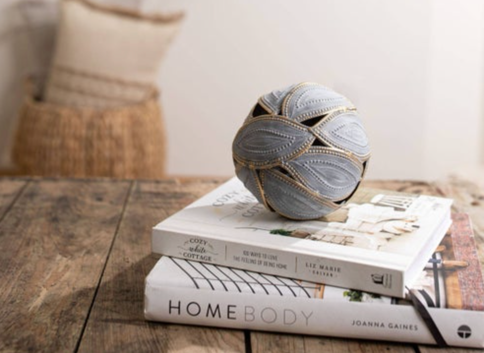 Foreside Home & Garden - Gabby Leaf Deco Ball