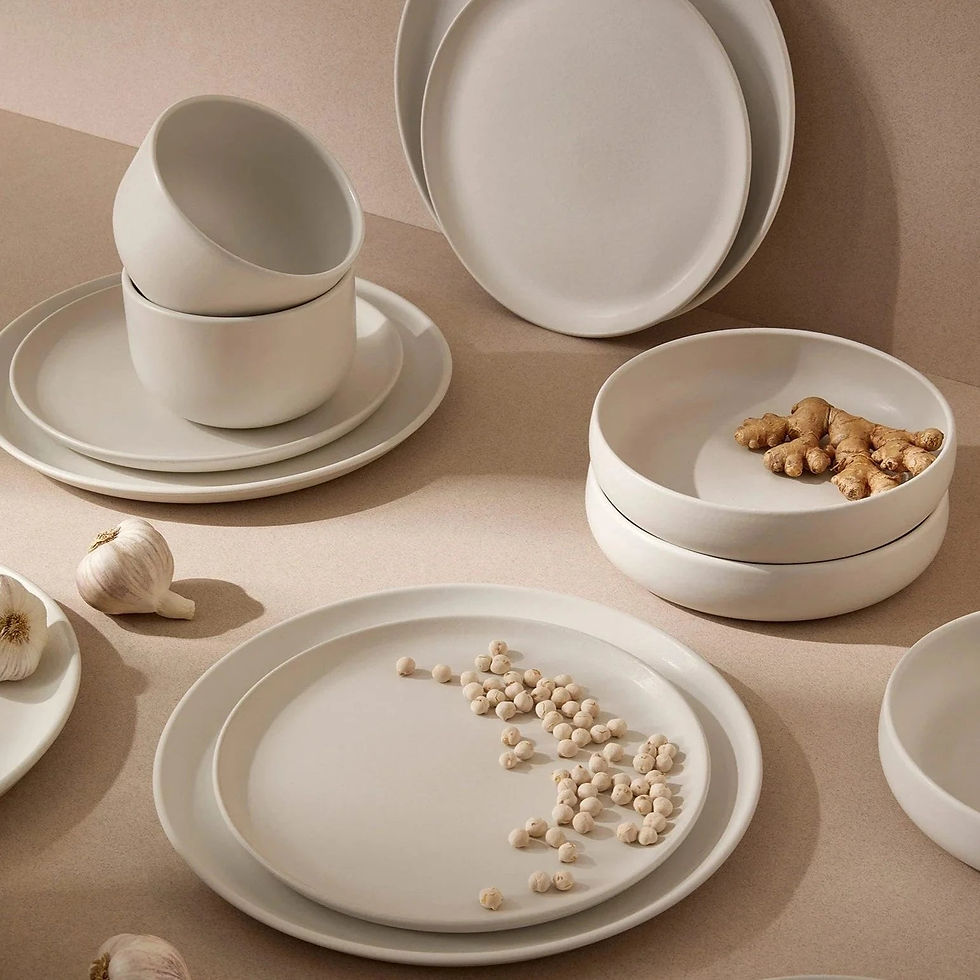 Thumbnail: S/4 Tunisian Pasta Bowl - Matte White