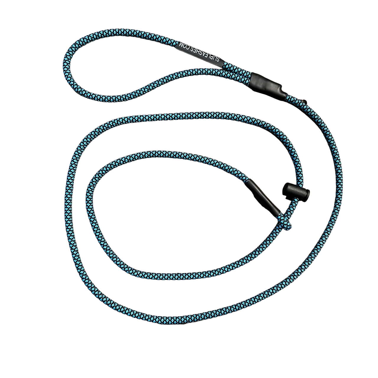 Teal Black Diamond Slip Leash