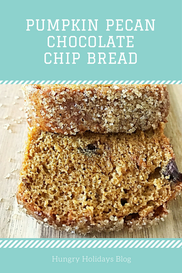 Pumpkin Pecan Chocolate Chip Bread