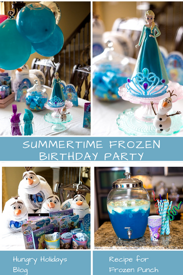 A Summertime Frozen Themed Party