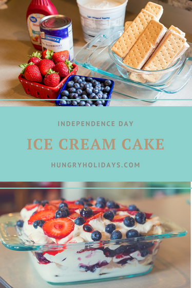 Independence Day Ice Cream Cake