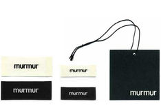 Bag brand "murmur by selvedge." logo & label