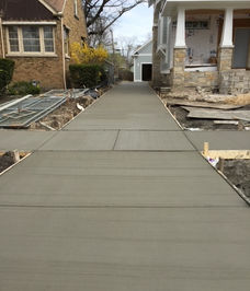 Concrete driveway in round lake, il