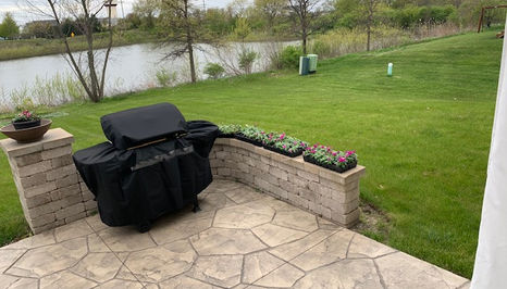 Concrete patios in round lake, il