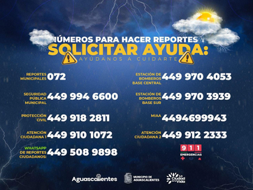 MUNICIPIO DE AGS - TOMA PRECAUCIONES ANTE LA LLUVIA