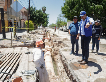 MUNICIPIO DE AGS - CONSTATA LEO MONTAÑEZ AVANCE DE OBRA DE REHABILITACIÓN DE DRENAJE EN PILAR BLANCO