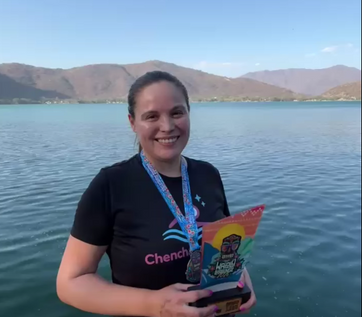 DEPORTE - CHENCHA BERUMEN”, NADADORA MÁSTER, IMPONE RITMO Y VELOCIDAD Y SE VUELVE A CORONAR EN AGUAS ABIERTAS