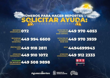 MUNICIPIO DE AGS - AUTORIDADES EXHORTAN A REPORTAR RIESGOS POR LLUVIAS Y MANTENER LIMPIAS LAS ALCANTARILLAS PARA PREVENIR INCIDENTES