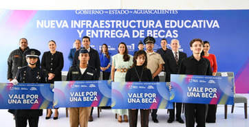 GOBIERNO DE AGS - TERE JIMÉNEZ ENTREGA NUEVA INFRAESTRUCTURA EDUCATIVA  Y BECAS PARA IMPULSAR EL FUTURO DE LAS Y LOS JÓVENES
