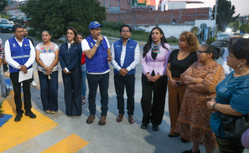 MUNICIPIO DE AGS - ENTREGA LEO MONTAÑEZ REHABILITACIÓN DE MARIANO HIDALGO CON CONCRETO HIDRÁULICO