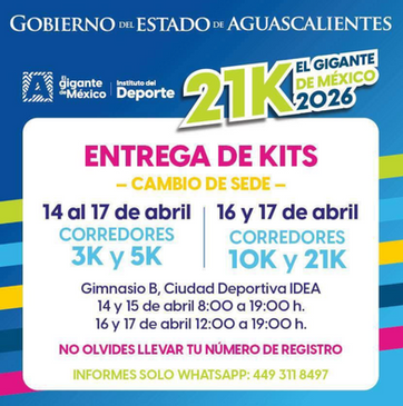GOBIERNO DE AGS - CAMBIO DE SEDE PARA ENTREGA DE KITS
